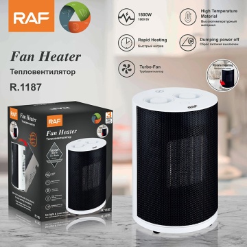 Incalzitor Raf R1185, 1800W, Termostat Reglabil, alb/negru - Img 5