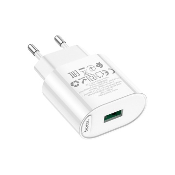 Incarcator Retea Hoco C109A, 18W, 1xUSB-A, QC 3.0, alb - Img 3