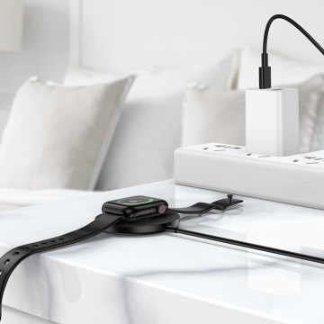 Incarcator Wireless Hoco CW50, AP Series, 15W, Qi Charging, Fast, negru - Img 4