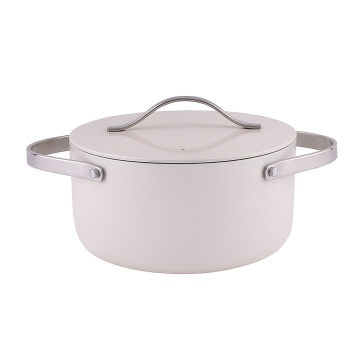 Oala Zilan ZLN0866, 5 straturi, inox si ceramica, compatibila inductie, 20 cm, 2.7L, manere nituite