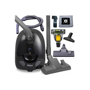 Pachet aspirator Zilan ZLN8471 cu cap turbo ZLN0386, 1200W, 2L, 5 filtre, cablu 5m, negru - Img 2