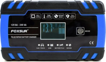 Redresor auto inteligent 12V 8A / 24V 4A, regenerare, desulfatare, afisaj digital, detectie temperatura, incarcare AGM/GEL - Img 3