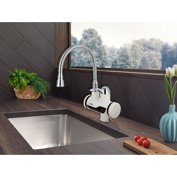 Robinet electric Z-Inox ZLN5480 3000W alb inox cu afisaj LED si incalzire instanta - Img 6
