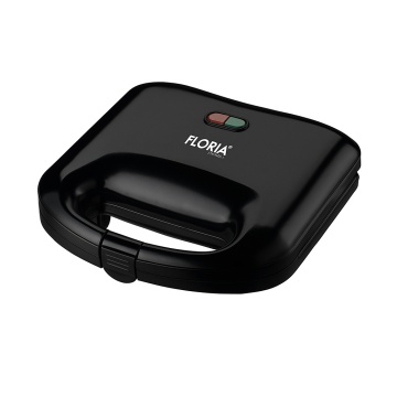 Sandwich Maker Floria ZLN0829 – Placă grill antiaderentă, indicator luminos, protecție supraincalzire, 750W, negru