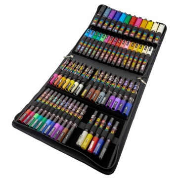 Set 60 Markere UNI Posca, Mapa echipata 32x32x5cm premium - M1326 - Img 2