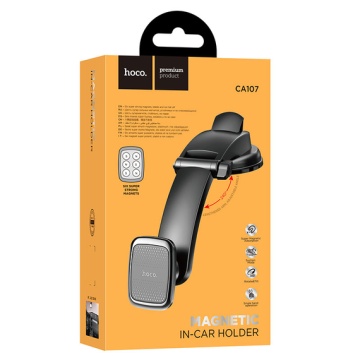 Suport auto Hoco CA107, magnetic, bord, MultiAngle, negru - Img 4