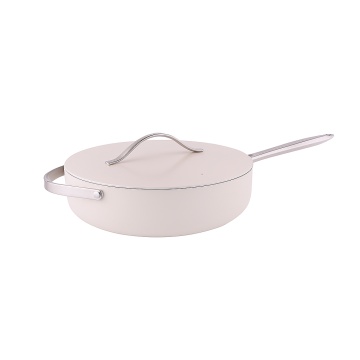 Tigaie inalta cu capac Zilan ZLN0880, 5 straturi, inox si ceramica, compatibila inductie, 28 cm, maner nituite