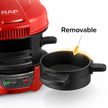 Aparat Burger Maker si Sandwich Raf R666 600W Placi Antiaderente Rosu - Img 3