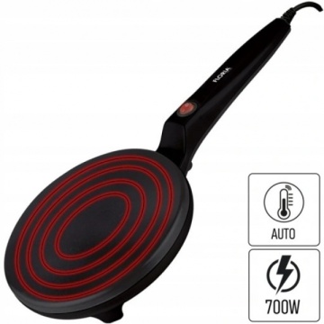Aparat pentru facut clatite FLORIA ZLN7910 – 700W, Diametru 20cm, Strat antiaderent, Negru - Img 2