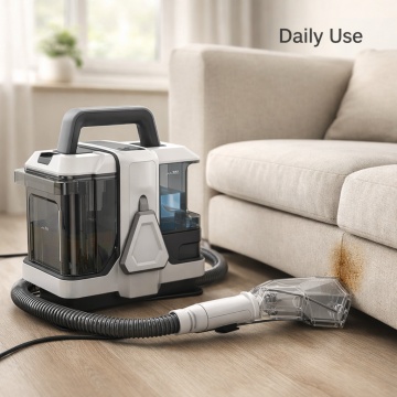 Aspirator cu Spalare Hoffmans HM-9088, Spot Cleaner 800W, Aspiratie 16kPa, Curatare Profunda, Gri - Img 8