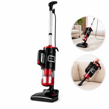 Aspirator vertical cu fir multifunctional 3 in 1 Hoffmans HM-8803 Putere 1800W, Filtrare multipla, Cablu 4.8m, Negru/Rosu - Img 8