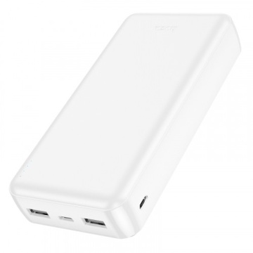 Baterie externa 20.000mAh, Hoco J100A, 2xUSB-A, incarcare rapida, alb - Img 3