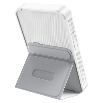Baterie externa 5.000mAh, Hoco Q10, MagSafe, wireless, USB-C PD, QC 3.0, alb - Img 3