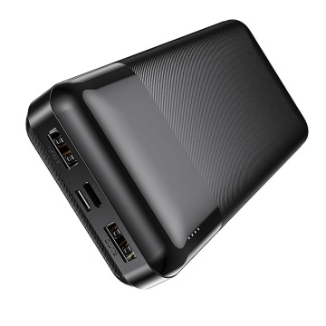 Baterie externa Hoco J72A, 20000mAh, 2xUSB-A, incarcare 10W, Negru - Img 1