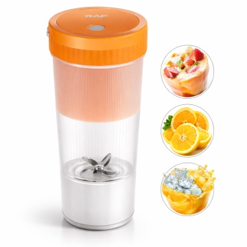 Blender Portabil Smoothie Raf R2829 80W 300ml 8 Lame Reincarcabil USB Orange