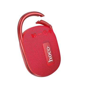 Boxa portabila 5W, Hoco HC17, Bluetooth 5.3, microfon wireless, TF card, USB, rosu - Img 1
