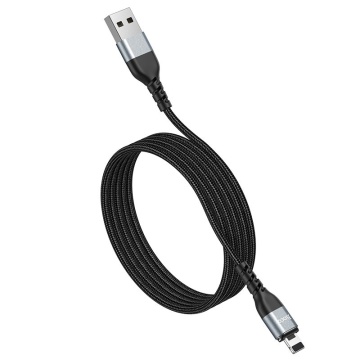 Cablu USB-A la MicroUSB, Hoco U96, 18W, 2.4A, 1m, negru - Img 2