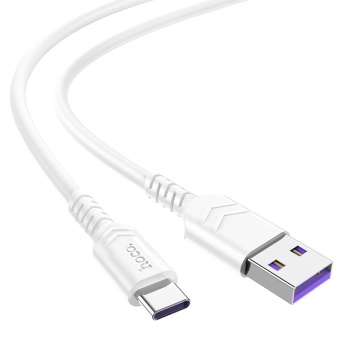 Cablu USB-A la USB-C, Hoco X62, 20W, 1m, alb - Img 1
