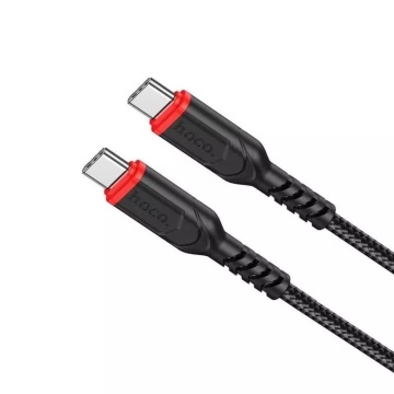 Cablu USB-C la Lightning, Hoco X59, PD20W, QC3.0, Braided, 1m, negru - Img 1