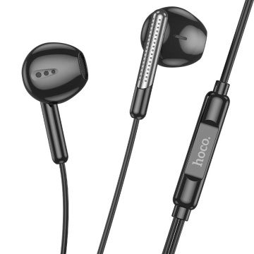 Casti cu Fir Hoco M123, In Ear, USB-C, 1.2m, Mic & Volume Key, HiFi, negru - Img 1