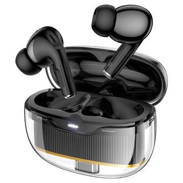 Casti Wireless Hoco EW54, Ear Buds, BT 5.3, 300mAh, Rayo, negru
