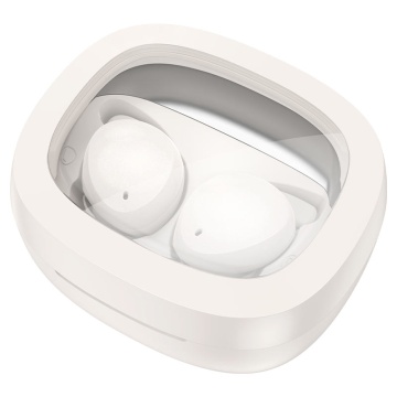 Casti Wireless Hoco EW65, Ear Buds, BT 5.3, 180h StandBy, Noise Cancelling, pentru concentrare/somn, 500mAh, alb - Img 2