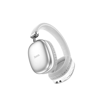 Casti Wireless Hoco W35 Max, Over Ear, BT 5.3, Stand-By 200h, 800mAh, suport card, Joy, argintiu - Img 4