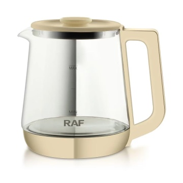 Ceainic electric Raf R7937 1.5L, 800W, sticla borosilicata, control temperatura - Img 4