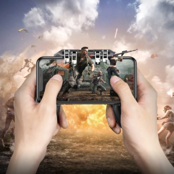 Controler jocuri Hoco GM7 Eagle, 6 butoane fizice, gaming mobil, negru - Img 4