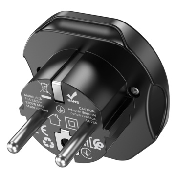 Convertor priza Hoco AC6, adaptor universal, incarcare rapida, EU Plug, negru - Img 5