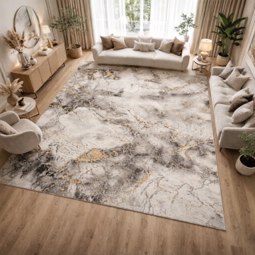 Covor Livario Imperial Effect Diamant, Soft Lux, 2450 g/m² White Gold