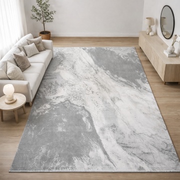 Covor Premium Livario Premium Stone - T018A SILVER L.GREY