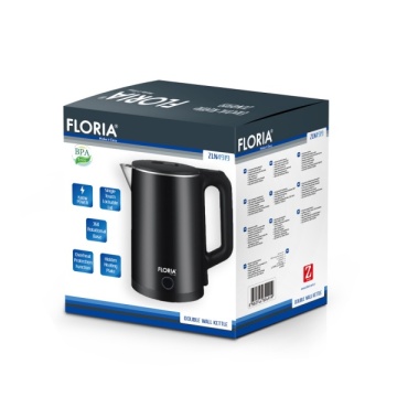 Fierbator electric Floria ZLN4919 – 2L, 1500W, negru, auto-oprire, indicator luminos - Img 6