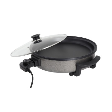 Floria Tigaie electrica ZLN4957, 1500 W, diametru 36 cm, termostat reglabil, capac sticla, non-stick