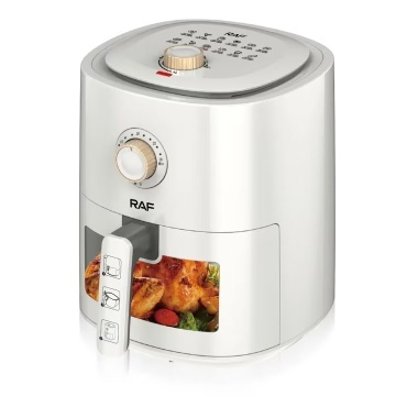 Friteuza cu aer RAF R.5332W, 6L, 1500W, control temperatura, alb, gatire sanatoasa, fara ulei - Img 1