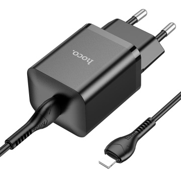 Incarcator Retea Hoco N27, 20W, 1xUSB-C, PD, negru - Img 3