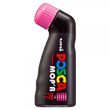 Marker UNI Posca mop'r PCM22, varf rotund buretat 3.0-19.0mm, roz - M1426 - Img 1