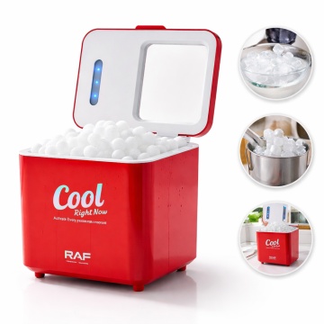 Mini Aparat de facut cuburi de gheata Portabil Raf R0311R 150W, Compact, Rapid 6-13 Minute, Rosu