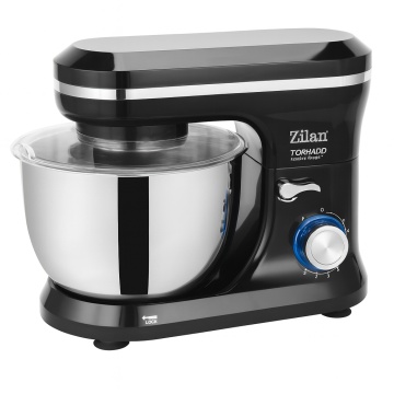 Mixer planetar ZILAN ZLN1215 – 1000W, Bol inox 4.5L, 8 viteze + Puls, Miscare eliptica, negru
