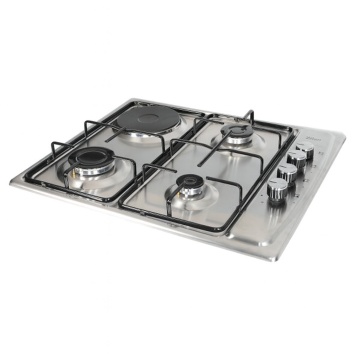 Plita incorporabila 3 gaz + 1 electric ZILAN, inox, aprindere electrica, conversie LPG, ZLN1918, inox