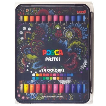 Set creion pastel uleios 24 culori, Posca KPA-100 - P3287