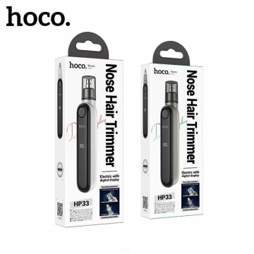 Trimmer portabil Hoco HP33, pentru nas și urechi cu display LED și acumulator 400mAh, gri - Img 6