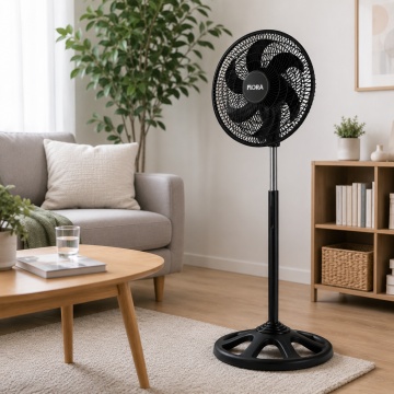 Ventilator cu picior Floria ZLN1092, 55W, 3 trepte viteza, oscilatie, negru - Img 6
