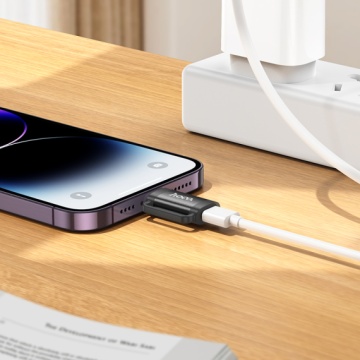 Adaptor USB-C la Lightning, OTG Hoco UA31B, incarcare si transfer, negru - Img 5