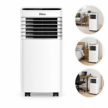 Aer conditionat portabil Zilan ZLN7101, 9000 BTU, 3 in 1 racire dezumidificare ventilatie, timer, alb - Img 8