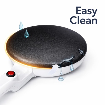 Aparat pentru clatite Electric, Raf R5208, 600W, Suprafata Antiaderenta 20 cm, Incalzire Rapida, Alb - Img 2