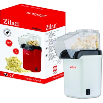 Aparat popcorn ZILAN ZLN8044 – 1200W, Sistem cu aer cald, alb - Img 2
