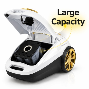 Aspirator cu Sac Dessini Putere Mare 2800W Capacitate 2.5L Filtru HEPA 6 Niveluri Alb - Img 2