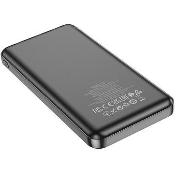 Baterie externa 10.000mAh, Hoco J100, 2xUSB-A, incarcare rapida, negru - Img 4