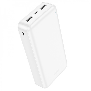 Baterie externa 20.000mAh, Hoco J100A, 2xUSB-A, incarcare rapida, alb - Img 4